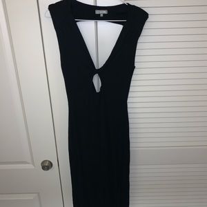 Sexy black cut out dress